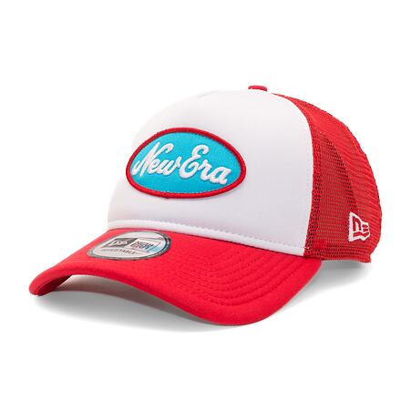 Шапка с козирка New Era 9FORTY A-Frame Trucker Oval Red / White One Size Червено | 60435036, 0