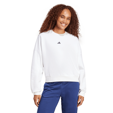 Суитчър adidas Originals Studio Lounge Fleece Cropped Sweatshirt Бяло | JI6059, 0