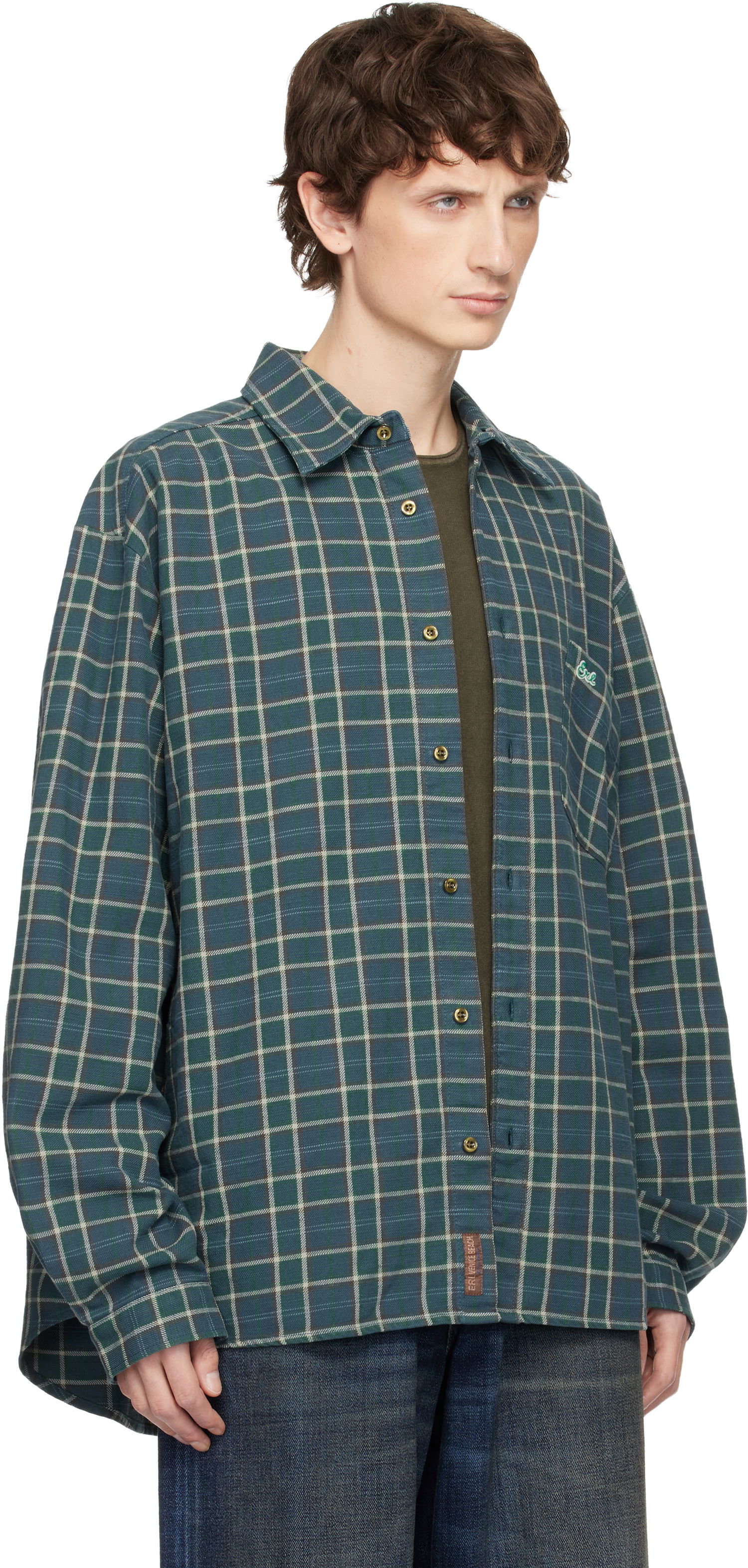 Риза ERL Plaid Shirt Многоцветен | ERL11B004, 1