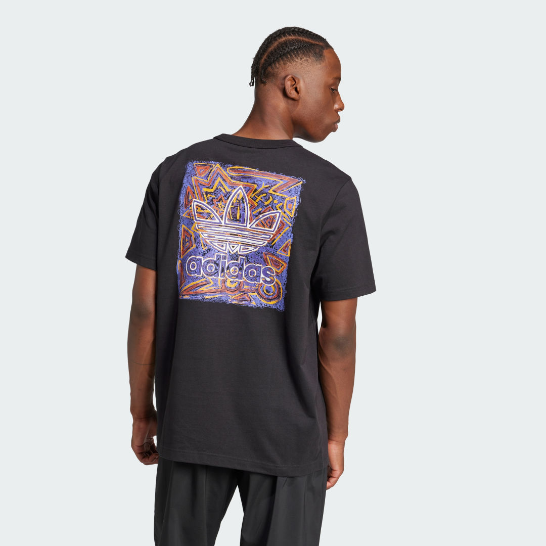 Тениска adidas Originals 90s Graphic Print Черно | JN1279, 1