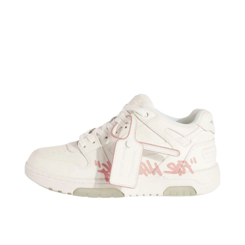 Кецове и обувки Off-White Out Of Office ''For Walking'' White Pink (Women's) Бяло | OWIA259C99-LEA007-0130