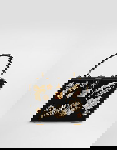 Дамска чанта Dolce & Gabbana Dolce & Gabbana Dolce Box Decorated Handbag Черно | BB5970AO75380999, 0