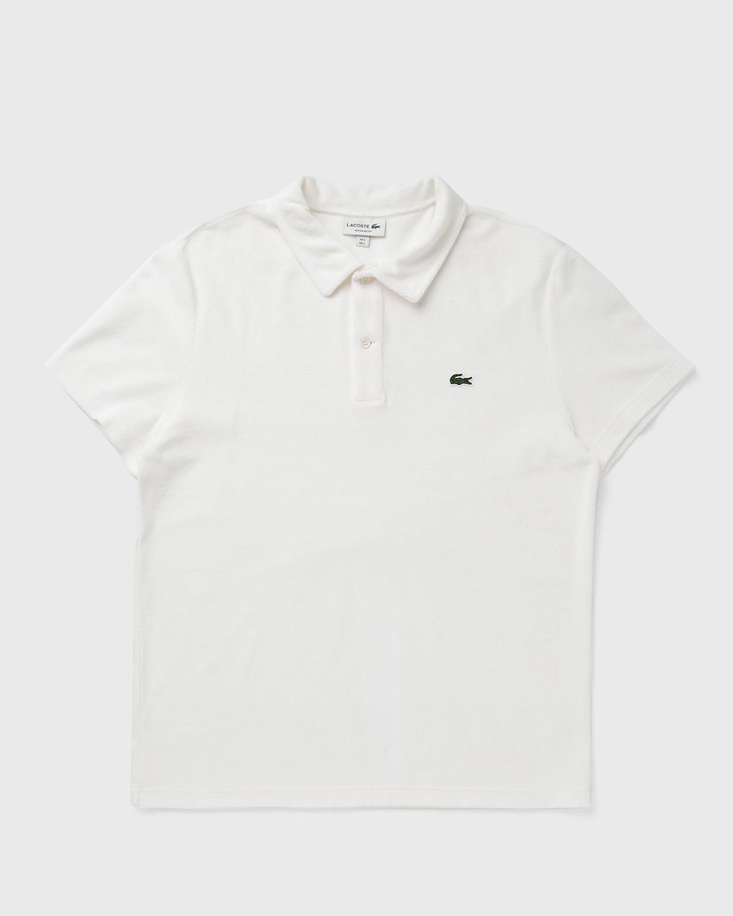 Поло тениска Lacoste REGULAR FIT TERRY POLO Бяло | PH7571-70V