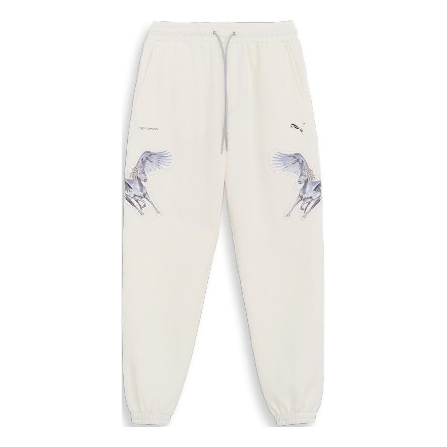 Спортни панталони Puma Sorayama Graphic Print Sweatpants Бежово | 622611-65, 0