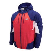 Splicing Colorblock Windproof Woven Hooded Jacket