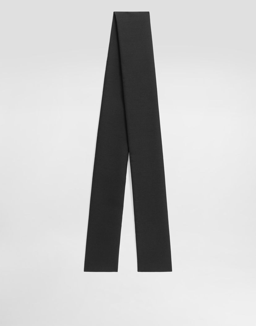 Шал Dolce & Gabbana Dolce & Gabbana Wool Gabardine Scarf Черно | GQ391EFU21EN0000