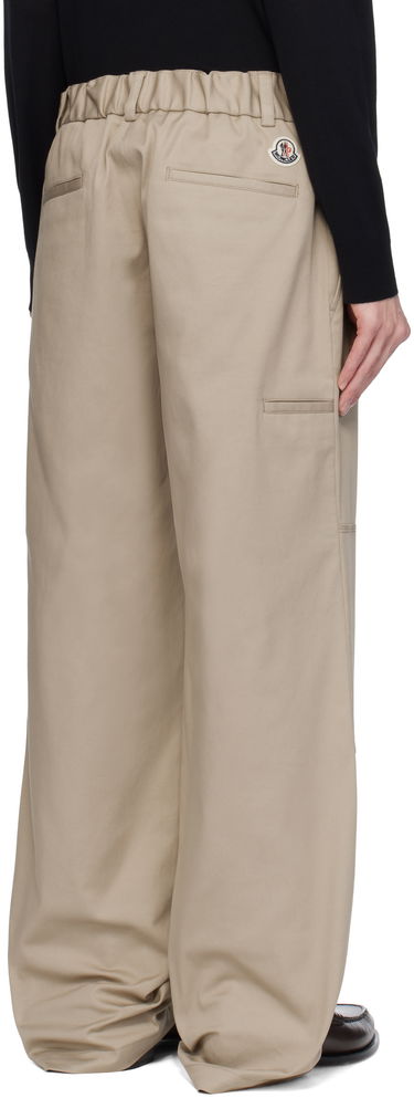 Панталони Moncler Moncler Cotton Gabardine Trousers Бежово | K10912A0000657583, 2