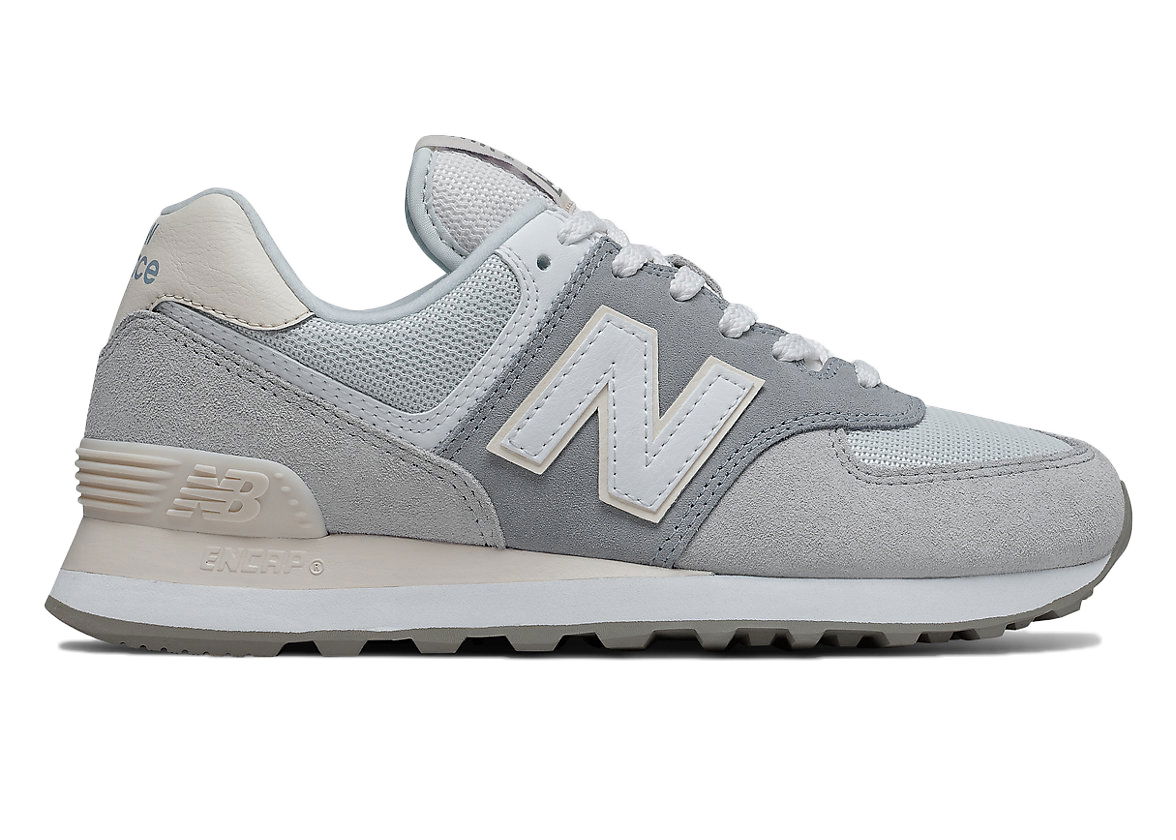 Кецове и обувки New Balance 574 Light Slate Сиво | WL574LBR, 0