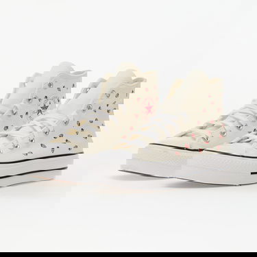 Кецове и обувки Converse Chuck Taylor All Star Lift Platform Embroidered Strawberries Бежово | A14934C, 2