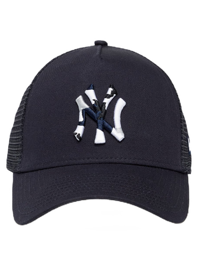 Шапка с козирка New Era New York Yankees Team Camo Infill A-Frame Trucker Cap Тъмно синьо | 60298749