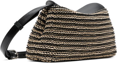 Чанта през рамо TOTEME TOTEME T-Lock Woven Leather Clutch Bag Черно | 252-WAL950-LE0134, 4