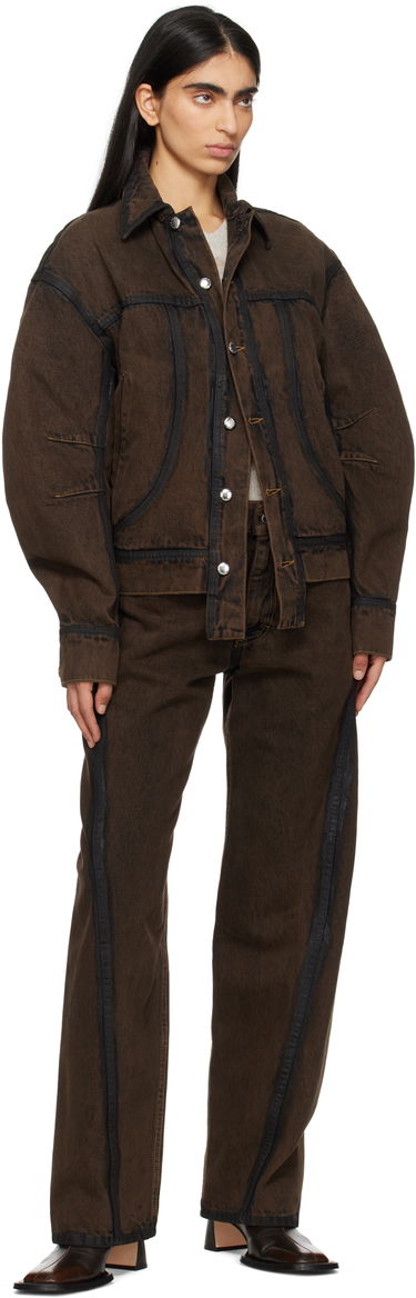 Дънки Eckhaus Latta Eckhaus Latta Bend Jeans Кафяво | 1225-EL-PS25-O -, 3