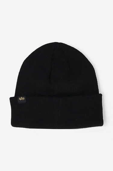 Шапка Alpha Industries Beanie Thin Knit Черно | 168910.94, 1