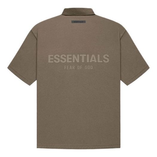 Поло тениска Fear of God Essentials Logo Polo Зелено | FOG-FW21-004