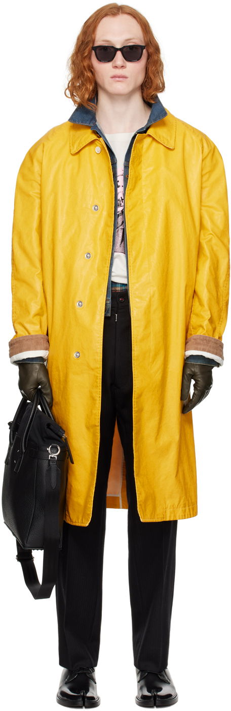 Палта Maison Margiela Smudge Trench Coat Жълто | S50AH0130 S48398, 0