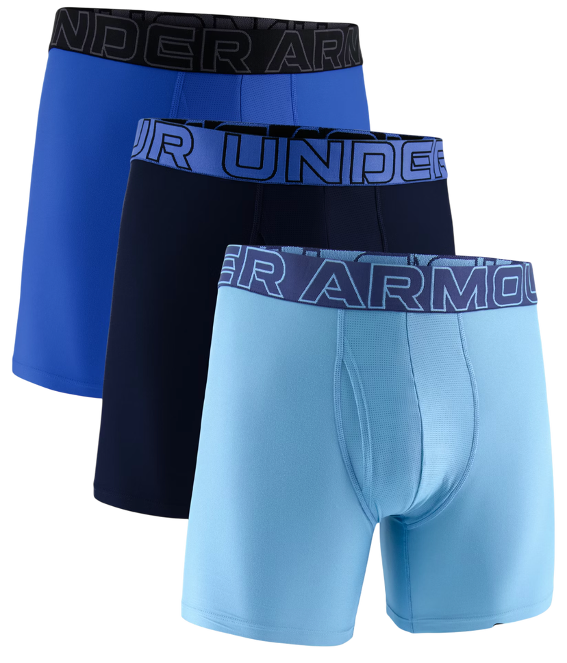 Боксерки Under Armour Under Armour SOLID 6in 3-Pack Boxer Shorts Синьо | 1383878-418