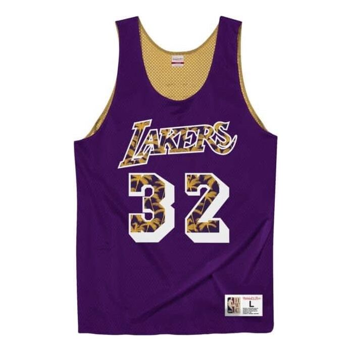 Фланелка Mitchell & Ness Mitchell & Ness NBA Lakers 1992 Magic Johnson Reversible Mesh Jersey Лилаво | MSRVMI19003-LALPRGD92EJH