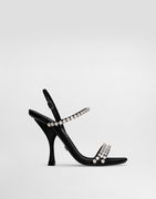 Dolce & Gabbana Rhinestone Chain Heeled Sandals