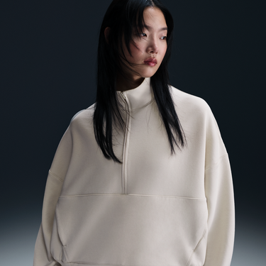 Пуловер Nike Nike 24.7 Impossibly Soft Dri-FIT Relaxed Half-Zip Top Бяло | HQ8188-104, 1