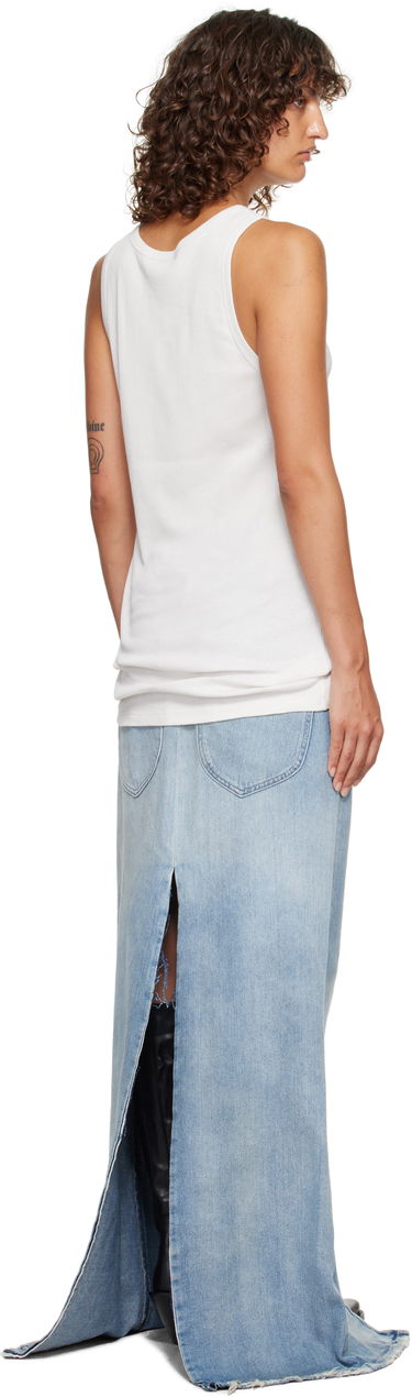 Потник Ann Demeulemeester Ann Demeulemeester Seva Ribbed Tank Top Бяло | 2520-W-JTO20-FA659-003, 2