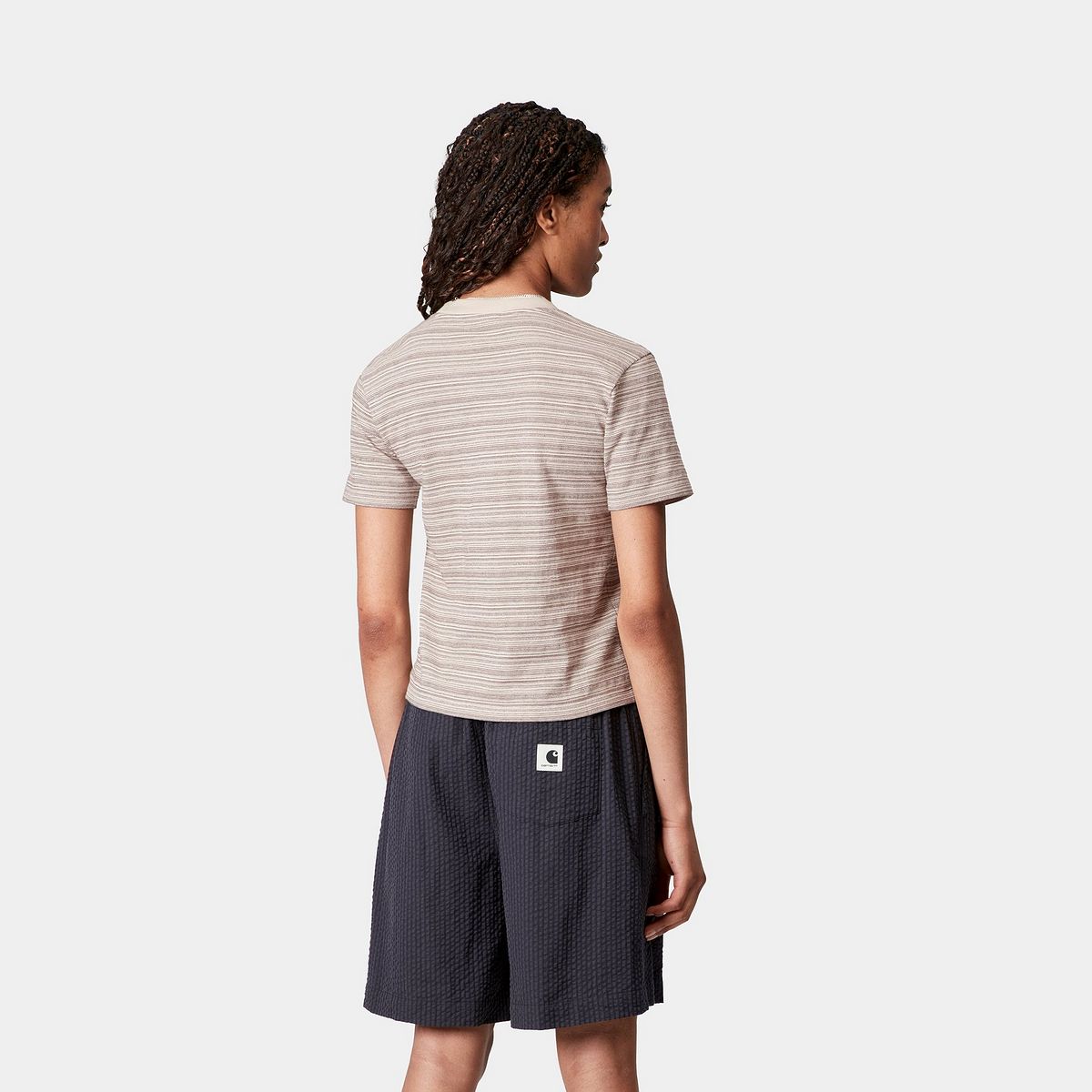 Тениска Carhartt WIP Carhartt WIP Women's S/S Gellar Stripe T-Shirt Бежово | I035143_5, 1