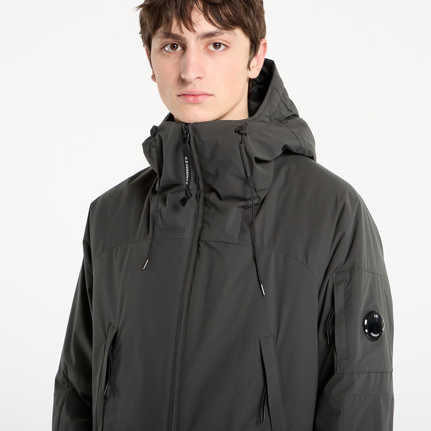 Яке C.P. Company Hooded Full-Zip Jacket Сиво | 19CMOW006A110264A-978, 1