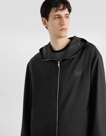Яке Dolce & Gabbana Dolce & Gabbana Wool Canvas Hooded Jacket Черно | G9BSQTFURK8N0542, 3
