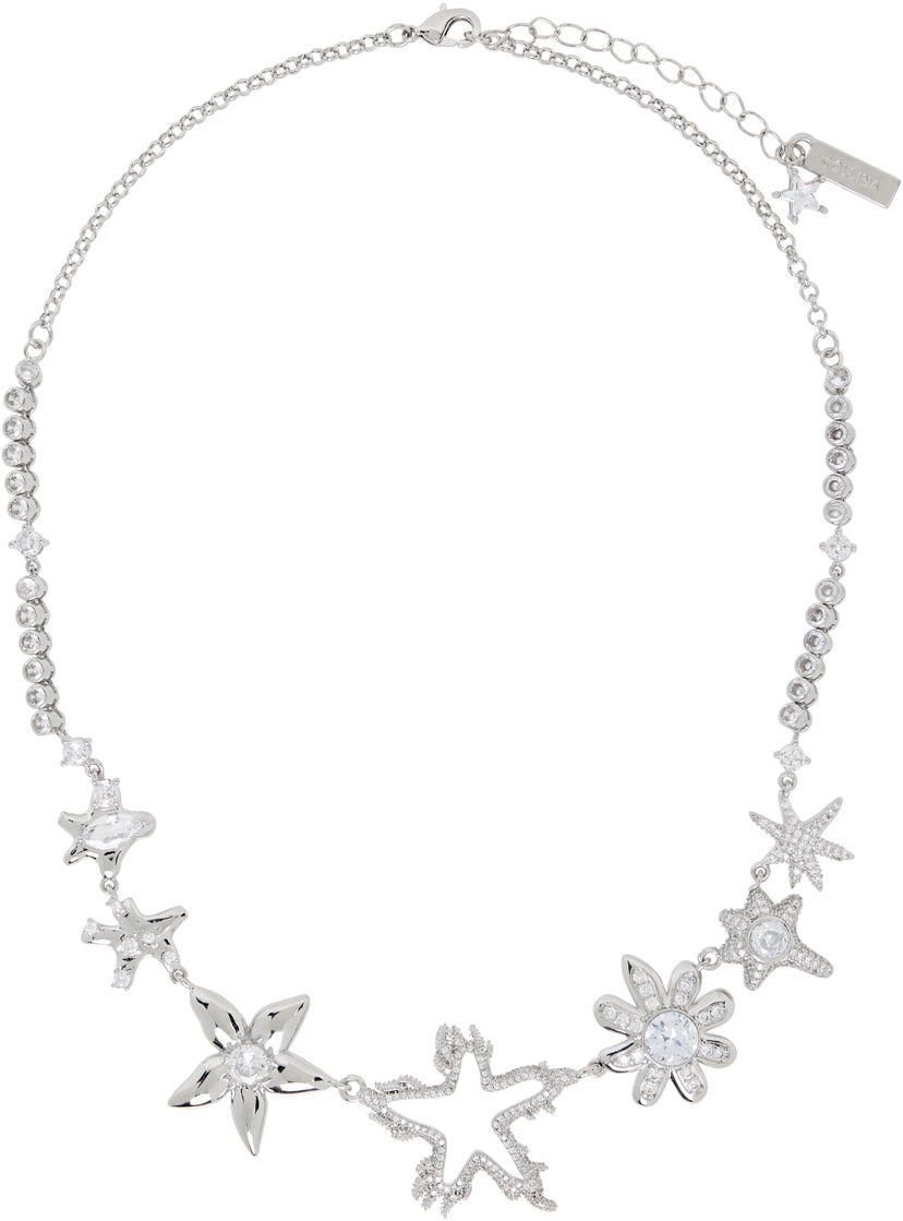 Колие Collina Strada Collina Strada Star Flame Constellation Crystal Charm Necklace Металик | XX1306
