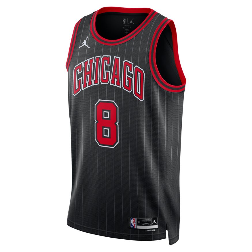 Фланелка Jordan NBA Dri-FIT Lavine Zach Chicago Bulls Statement Edition 2022 Swingman Jersey Черно | DO9521-012, 0