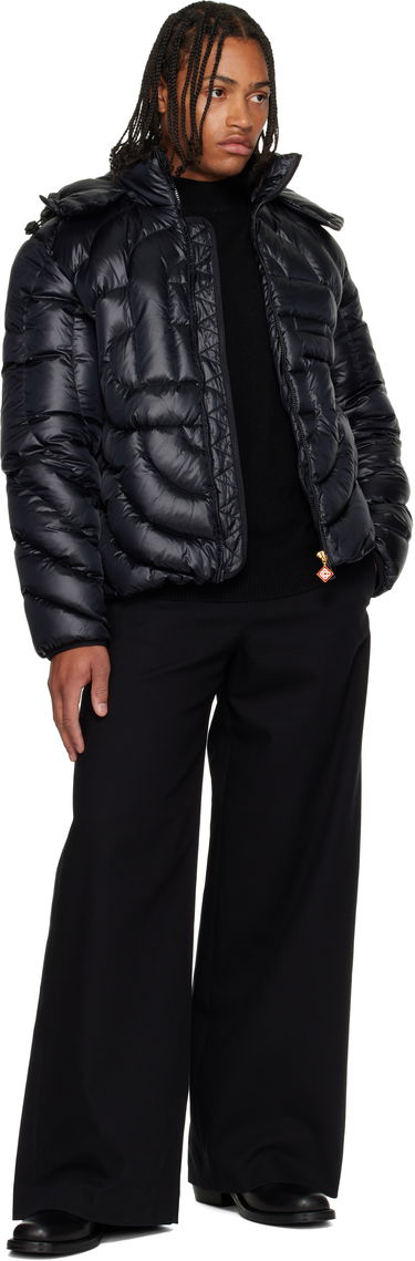 Пухо яке Casablanca Monogram Quilted Nylon Down Puffer Jacket Черно | M-AW25-OT-140-01, 3