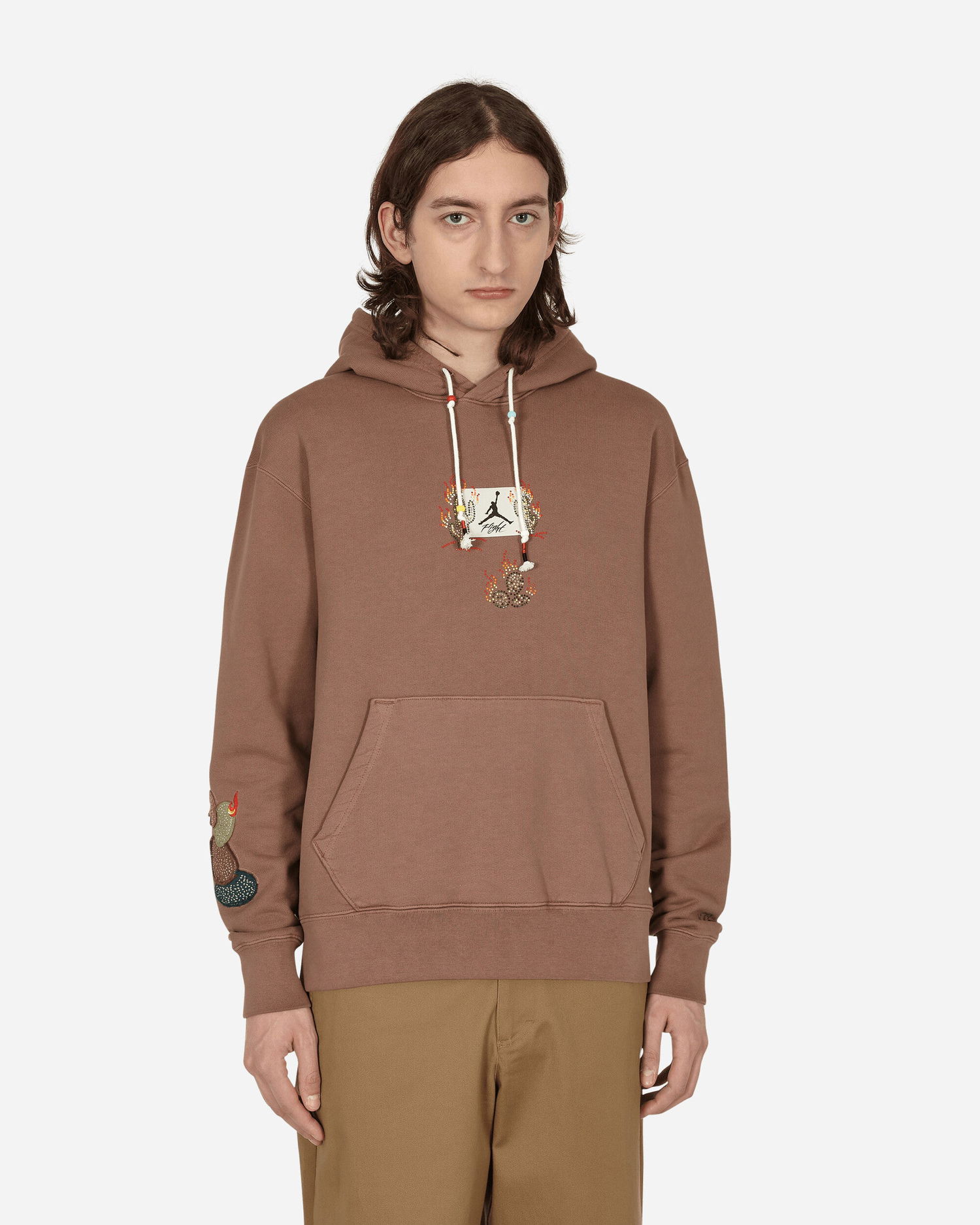 Суитчър Jordan Travis Scott x Hooded Sweatshirt Кафяво | DO4093-256, 0
