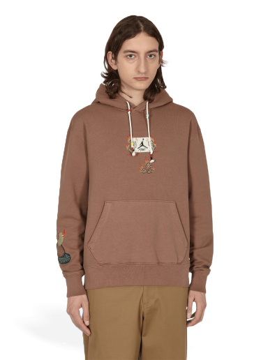 Суитчър Jordan Travis Scott x Hooded Sweatshirt Кафяво | DO4093-256