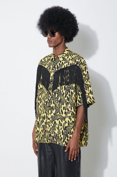 Риза Fiorucci Fiorucci Banimalier Print Fringed Shirt Жълто | M01FPTSH054VI01YW02, 3