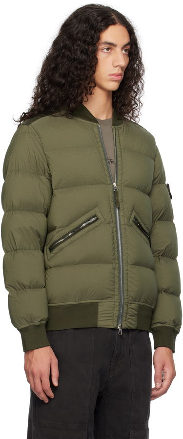Яке бомбър Stone Island Stone Island Quilted Down Bomber Jacket Зелено | 811540228, 1