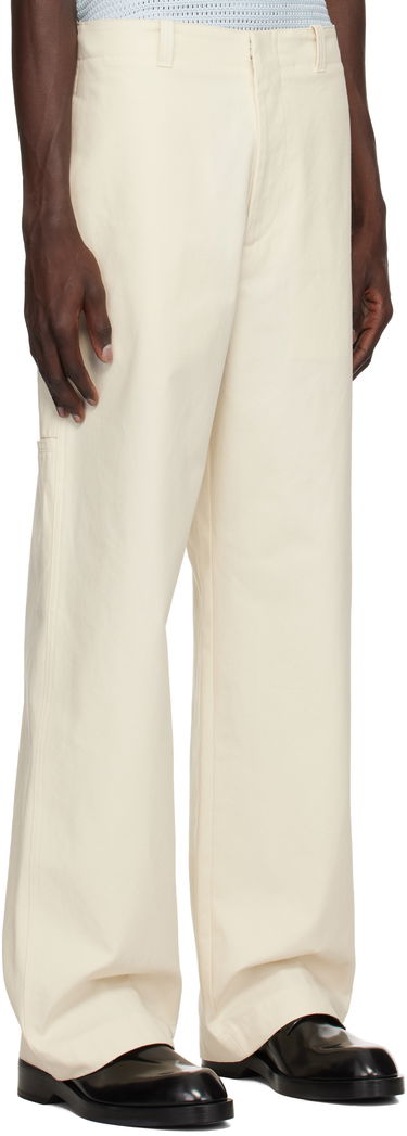 Карго панталони Jil Sander Jil Sander Heavy Cotton Canvas Trousers Бежово | J47KA0269_J45267, 1