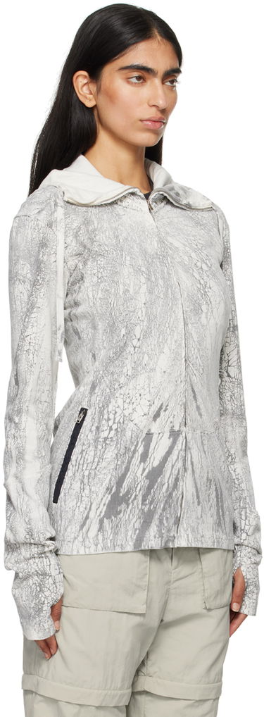 Суитчър Acne Studios Acne Studios Dyed Zip-Up Hoodie Сиво | BI0203-, 1
