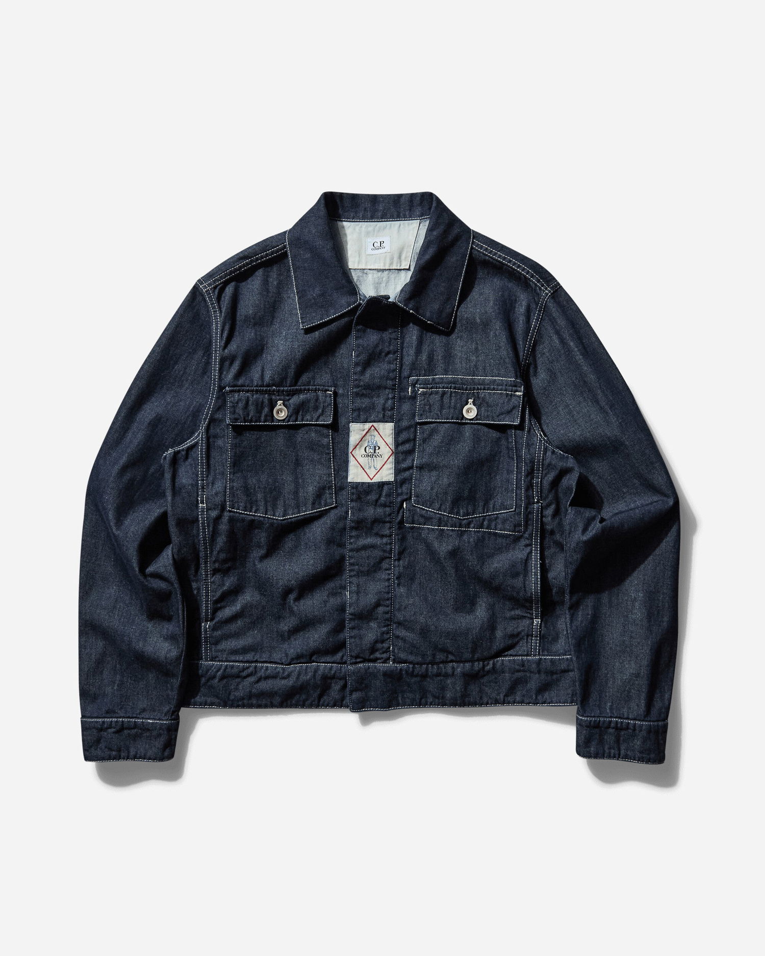 Яке C.P. Company Short Denim Jacket Синьо | 18CMOW188A-110295H D08, 0