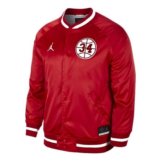 Яке бомбър Jordan Air Jordan Thin and Light Baseball Jacket 34 Червено | AR1170-688