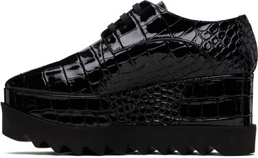 Кецове и обувки Stella McCartney Limited-Edition Elyse Crocodile Platform Derbys Черно | 810479APAEL0, 2