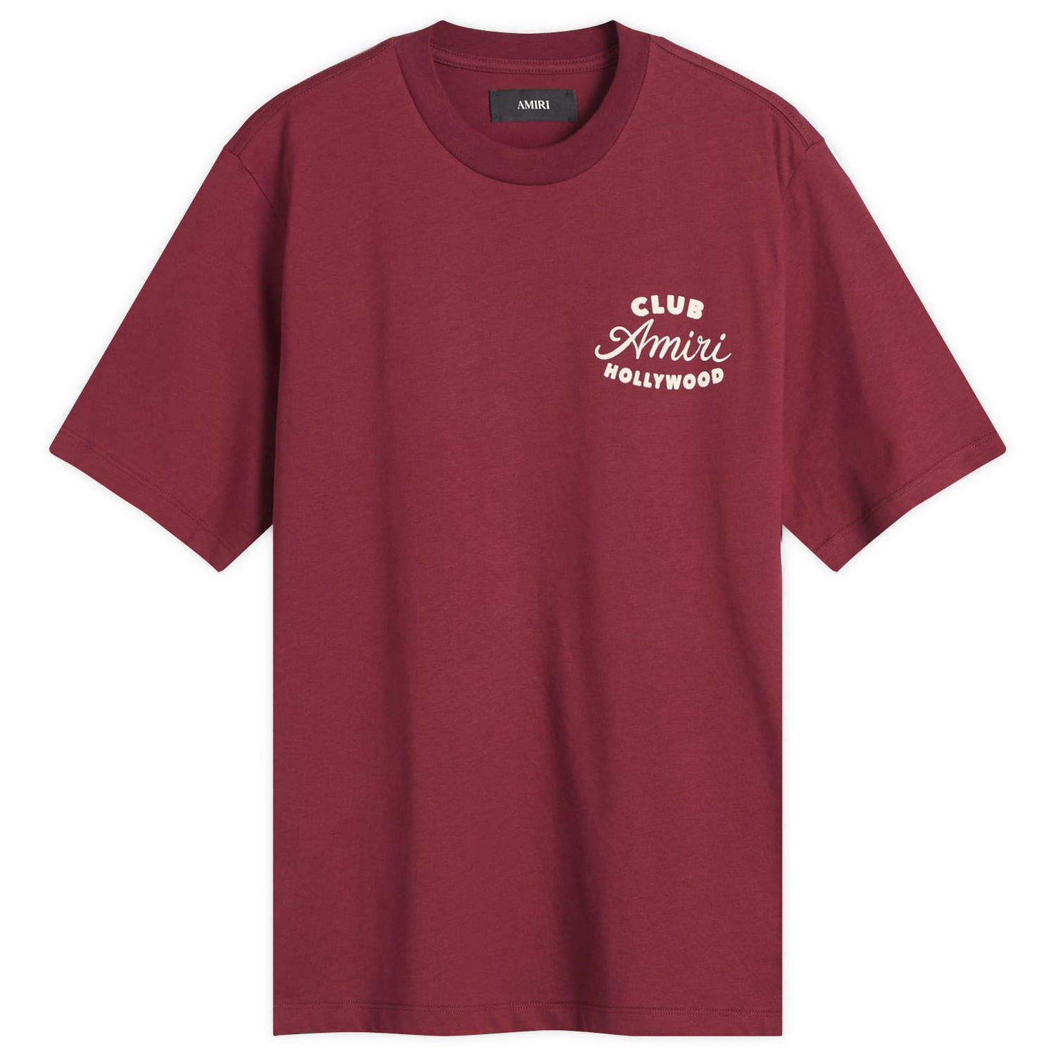 Тениска AMIRI Amiri Club T-Shirt, Size Large Бургунди | AMJYTE1254-WN, 0