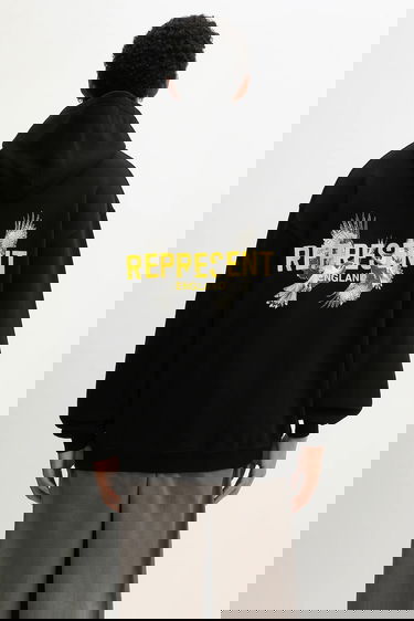 Суитчър Represent Clo Graphic Cotton Hoodie LEGACY FALCONS Черно | MLM100734, 0