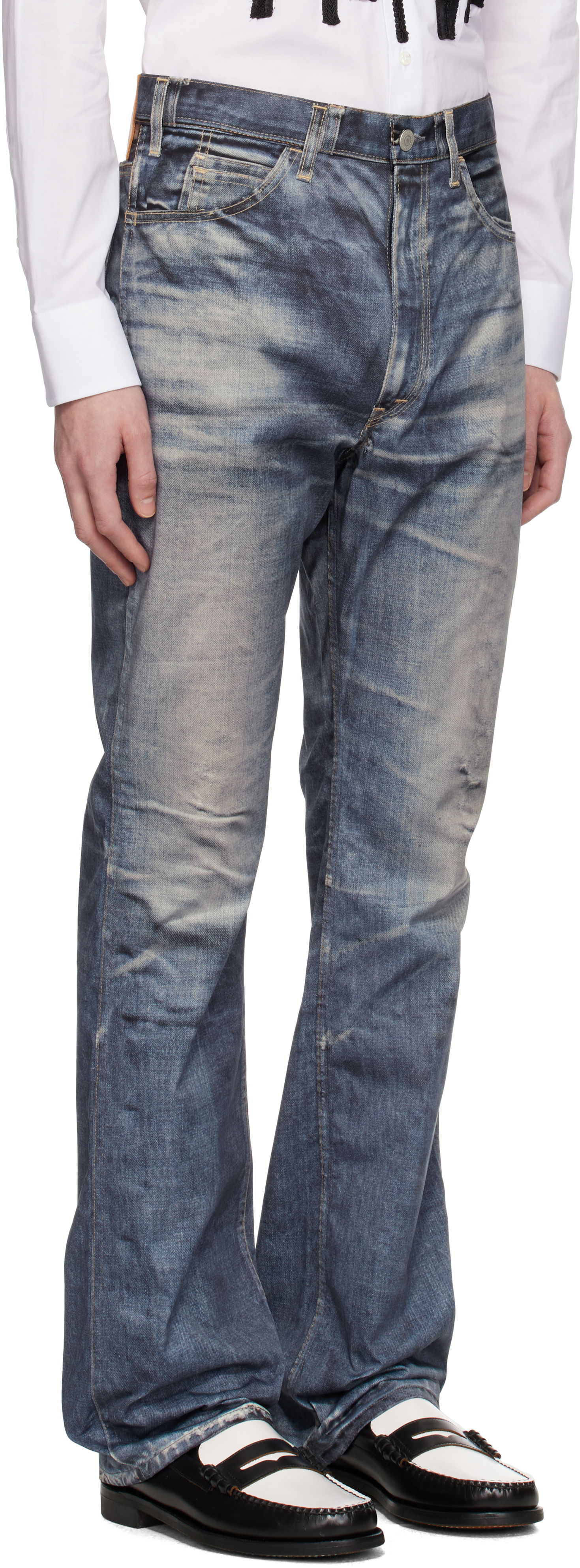 Дънки Junya Watanabe Junya Watanabe Levi's Edition Denim Trousers Синьо | WO-P918-100, 1