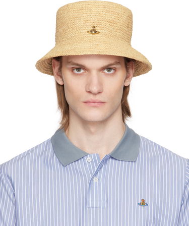 Шапка Vivienne Westwood Vivienne Westwood Raffia Bucket Hat Бежово | 81020009-K005N-, 0