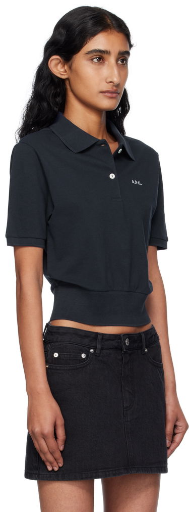 Поло тениска A.P.C. A.P.C. Océane Cropped Polo Бяло | COGWZ-F26522, 4