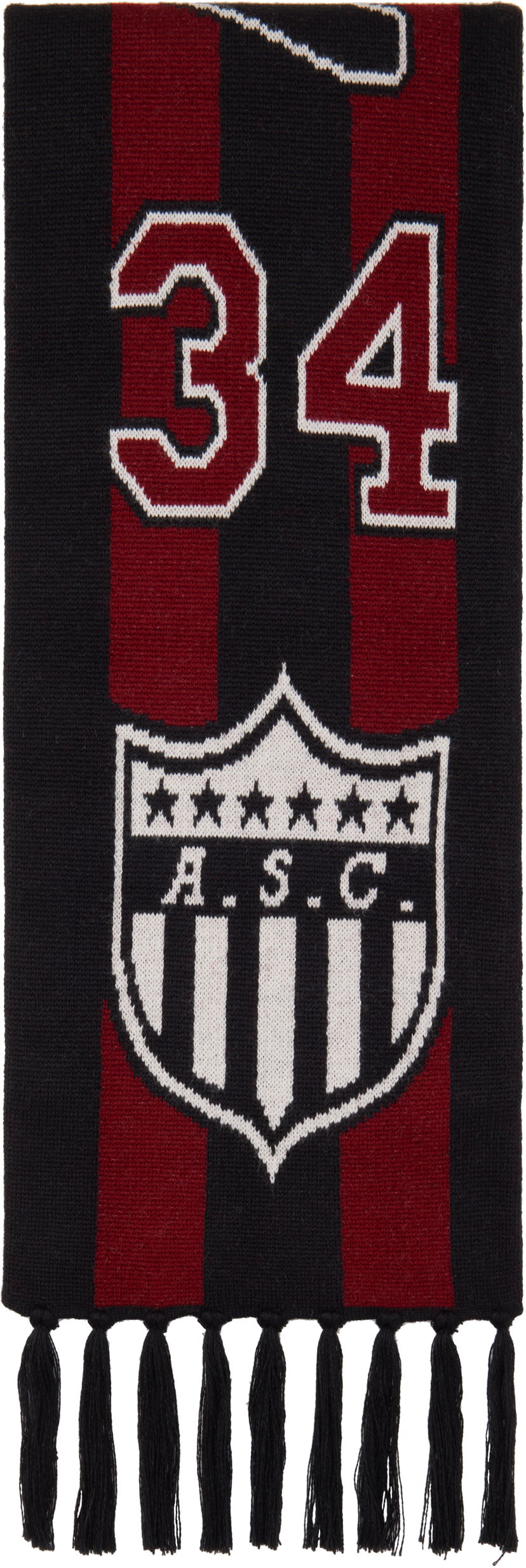 Шал Ambush Knitted Stadium Scarf Бургунди | BMMA003F24KNI0012810