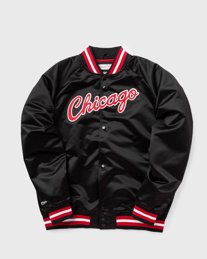 Яке бомбър Mitchell & Ness NBA Chicago Bulls Lightweight Satin Jacket Черно | STJKMG18013-CBUBLCK