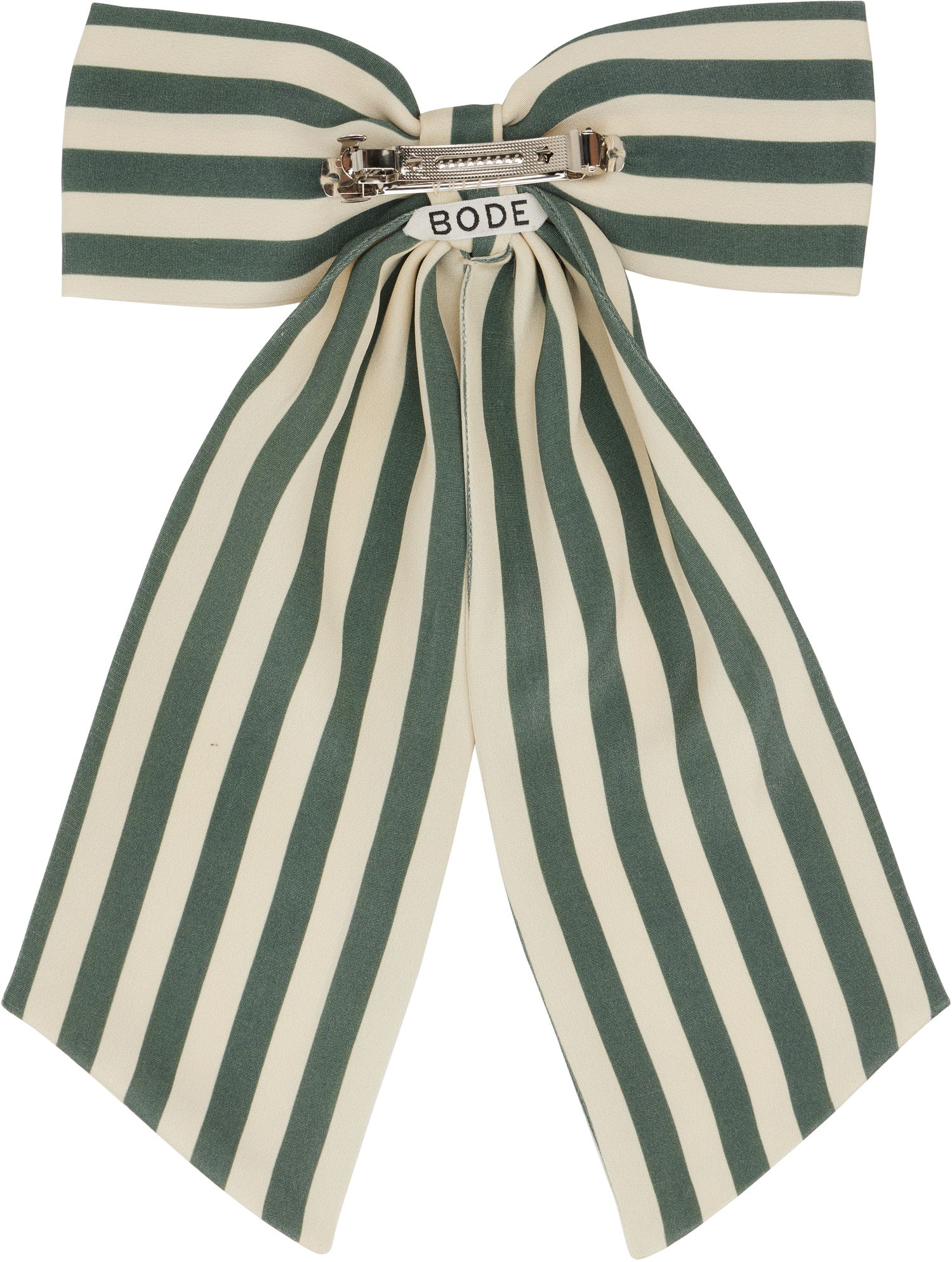 Шал Bode Bode Soda Stripe Bow Barrette Бежово | WRS25AC057, 1