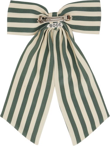 Шал Bode Bode Soda Stripe Bow Barrette Бежово | WRS25AC057, 1