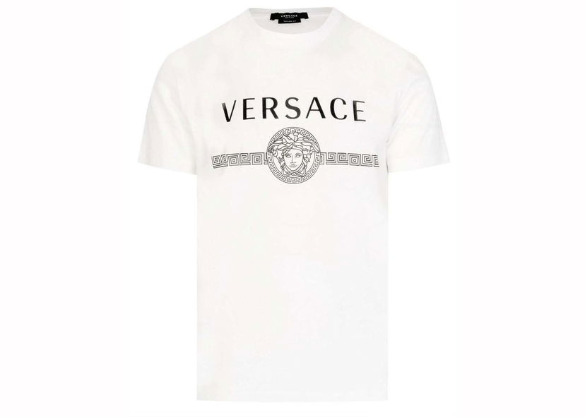 Тениска Versace Medusa Logo T-Shirt White/Black Бяло | 1008278-1A05920-2W020