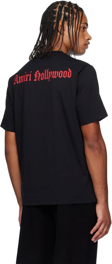 Тениска AMIRI Amiri Hollywood Gothic T-Shirt Черно | AMJYTE1252, 2